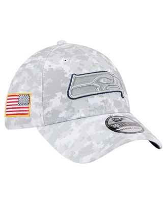 New Era - Men's White Seattle Seahawks 2025 Salute to Service Digital Camo Fan Pack 39THIRTY Flex Hat