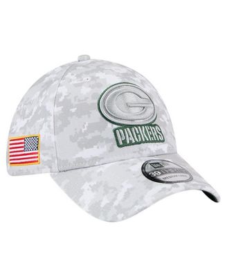 New Era - Men's White Green Bay Packers 2025 Salute to Service Digital Camo Fan Pack 39THIRTY Flex Hat