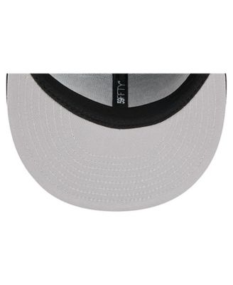 Men's Black Atlanta Falcons Overlap Wordmark 59FIFTY Fitted Hat