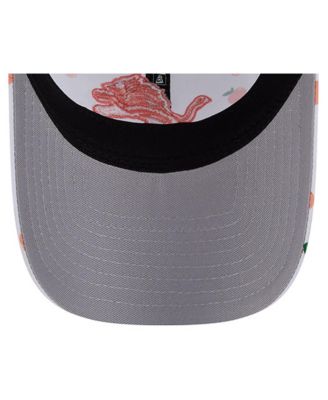 Women's White Detroit Lions Fruit Pattern 9TWENTY Adjustable Hat