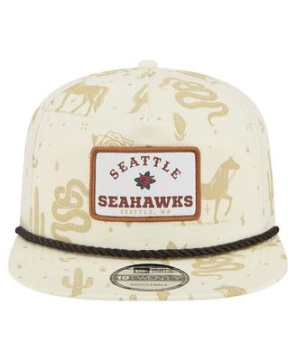 Men's Cream Seattle Seahawks Desert Rose 19TWENTY Adjustable Hat