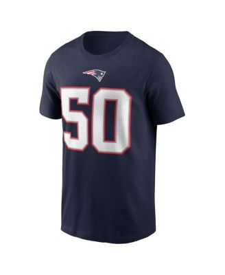 Men's Mike Vrabel Navy New England Patriots Retired Player Name Number T-Shirt