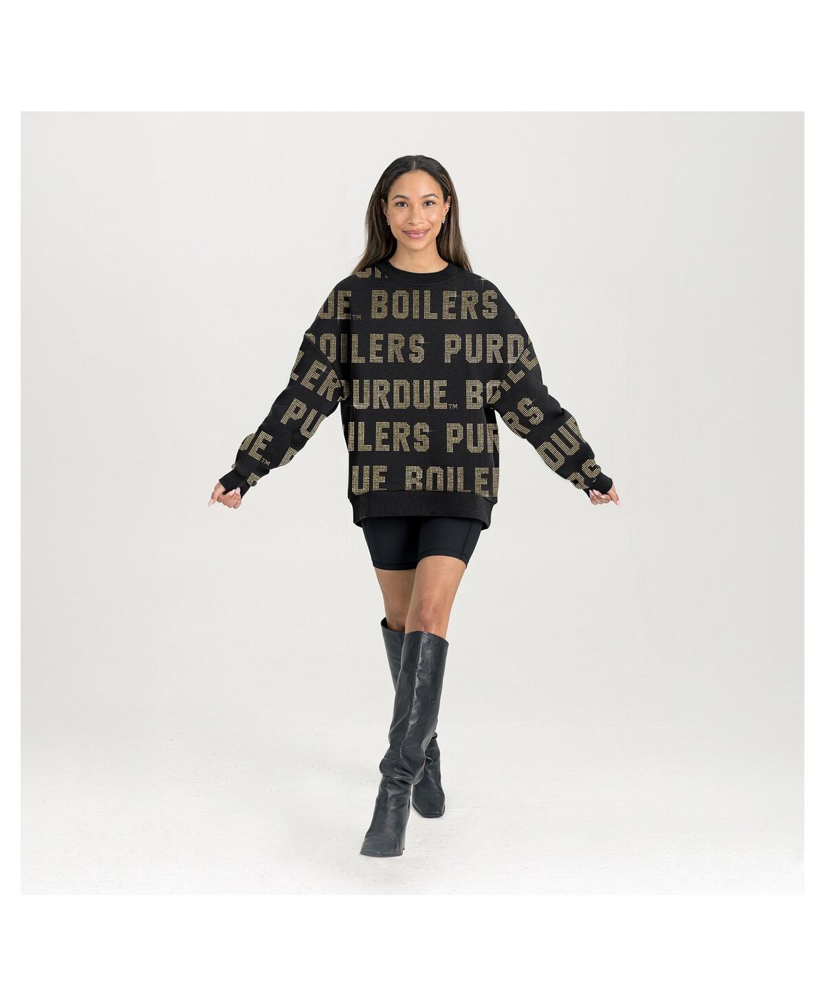 Gameday Couture Women's Black Purdue Boilermakers Hype Era Sweatshirt In Black