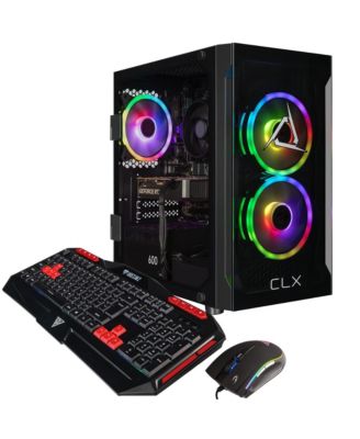 Set Gaming PC - AMD Ryzen 5 8400F 4.2GHz 6-Core CPU, 16GB DDR5 Memory, GeForce RTX 5050 8GB GDDR6 Graphics, 1TB SSD, WiFi, Windows 11 Home 64-bit