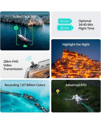 Mini 4 Pro (DJI RC 2), Folding Mini-Drone with 4K HDR Video Camera for Adults, Under 0.549 lbs/249 g, 34 Mins Flight Time, 20 km Max Video