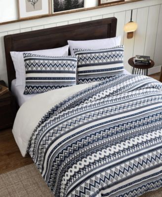 Shelton Fair Isle Plush 3-Pc. Comforter Set, Full/Queen