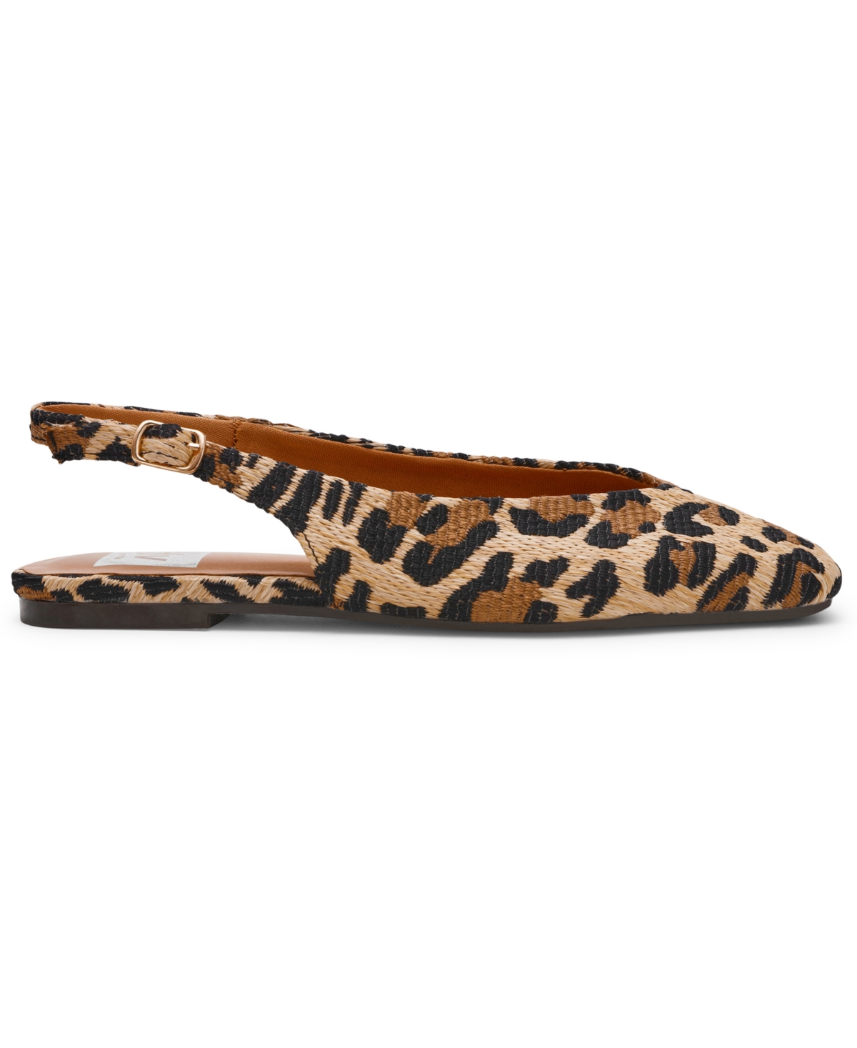 Dv Dolce Vita Women's Square-toe Slingback Flats In Animal Print