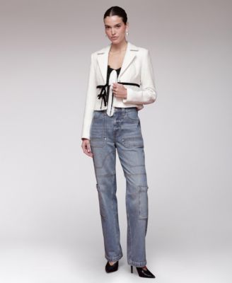 Women's Bow Detail Long-Sleeve Lady Jacket