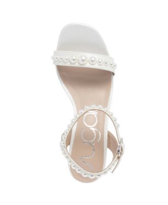 Women's Vallentina Pearl Block Heel Dress Sandals