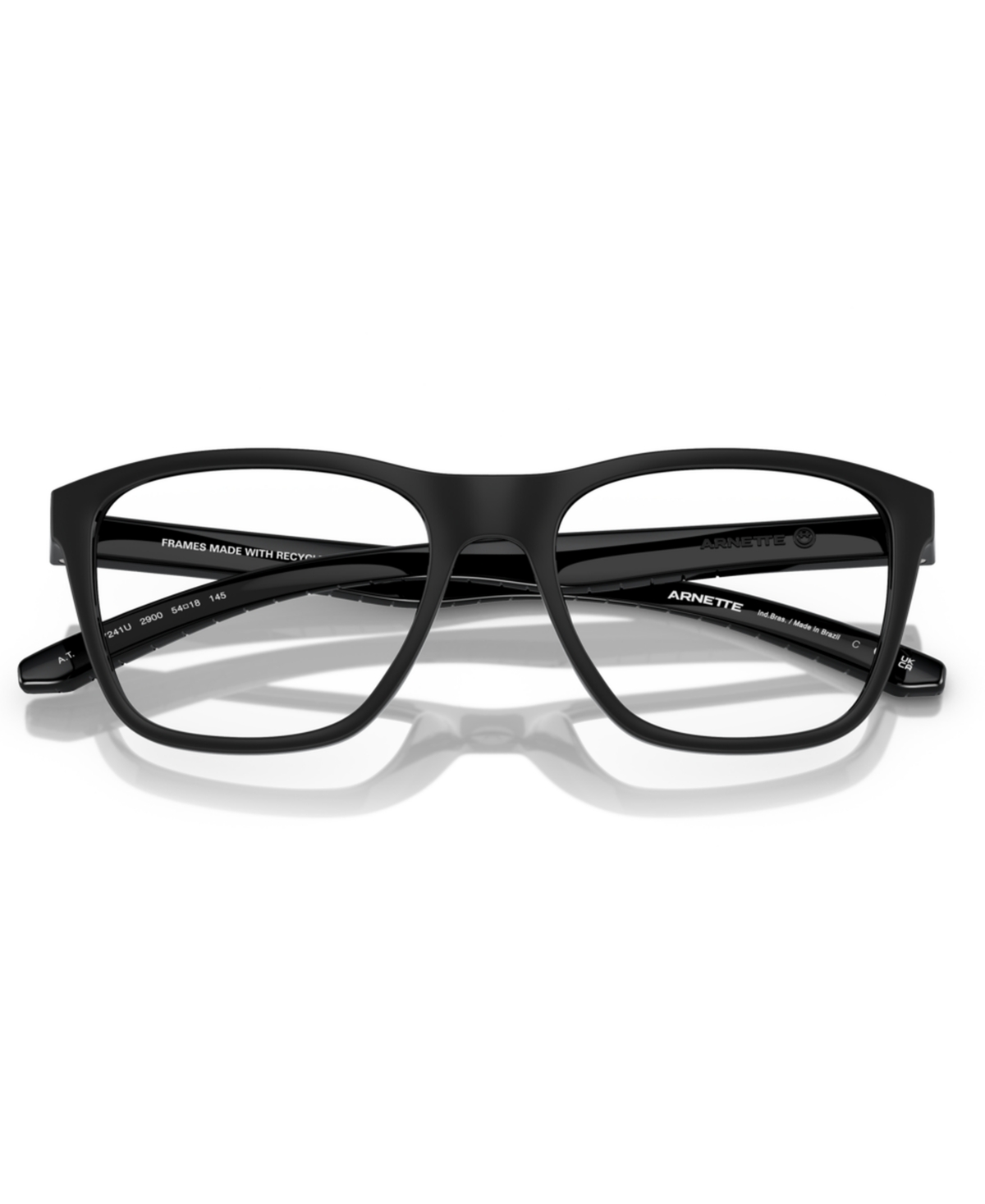 Arnette Men's Square A.t. Eyeglasses, An7241u In Black