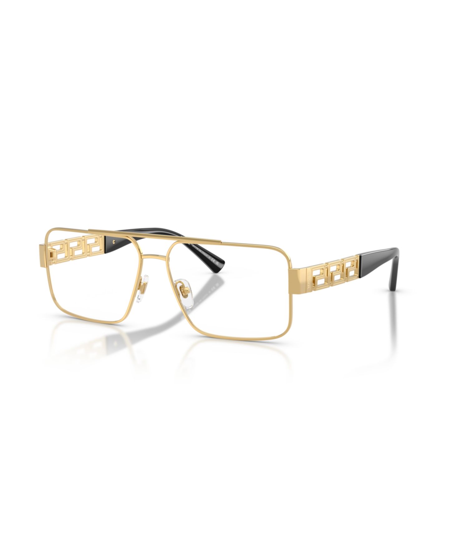 Мужские очки Versace Man Pillow Metal VE1308 Eyeglasses, цвет: Золотой — фото 1