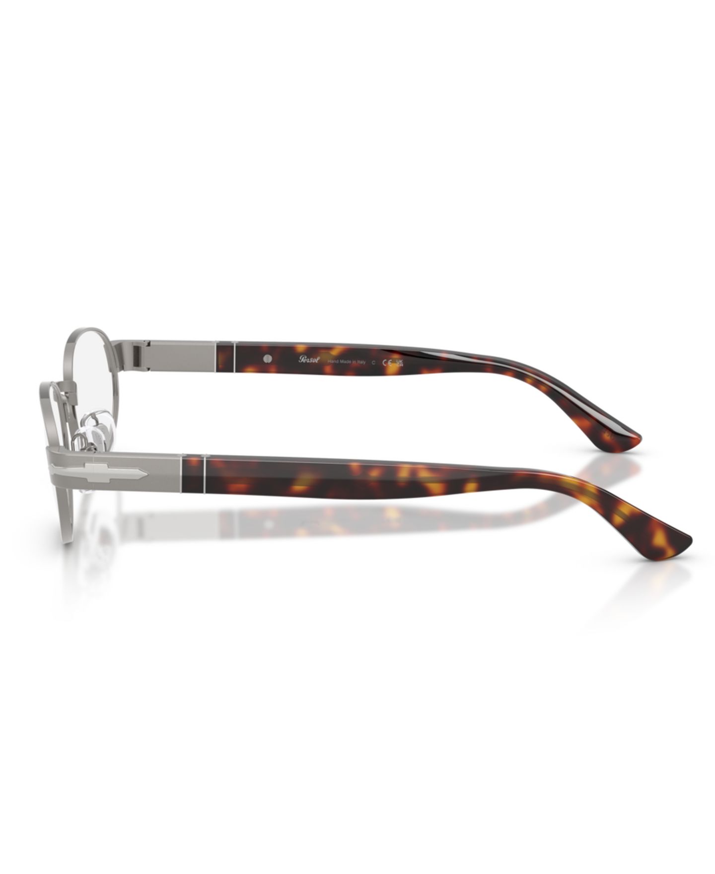 Очки Persol Unisex Oval Metal PO1026V Eyeglasses, цвет: Графитовый металлик — фото 4