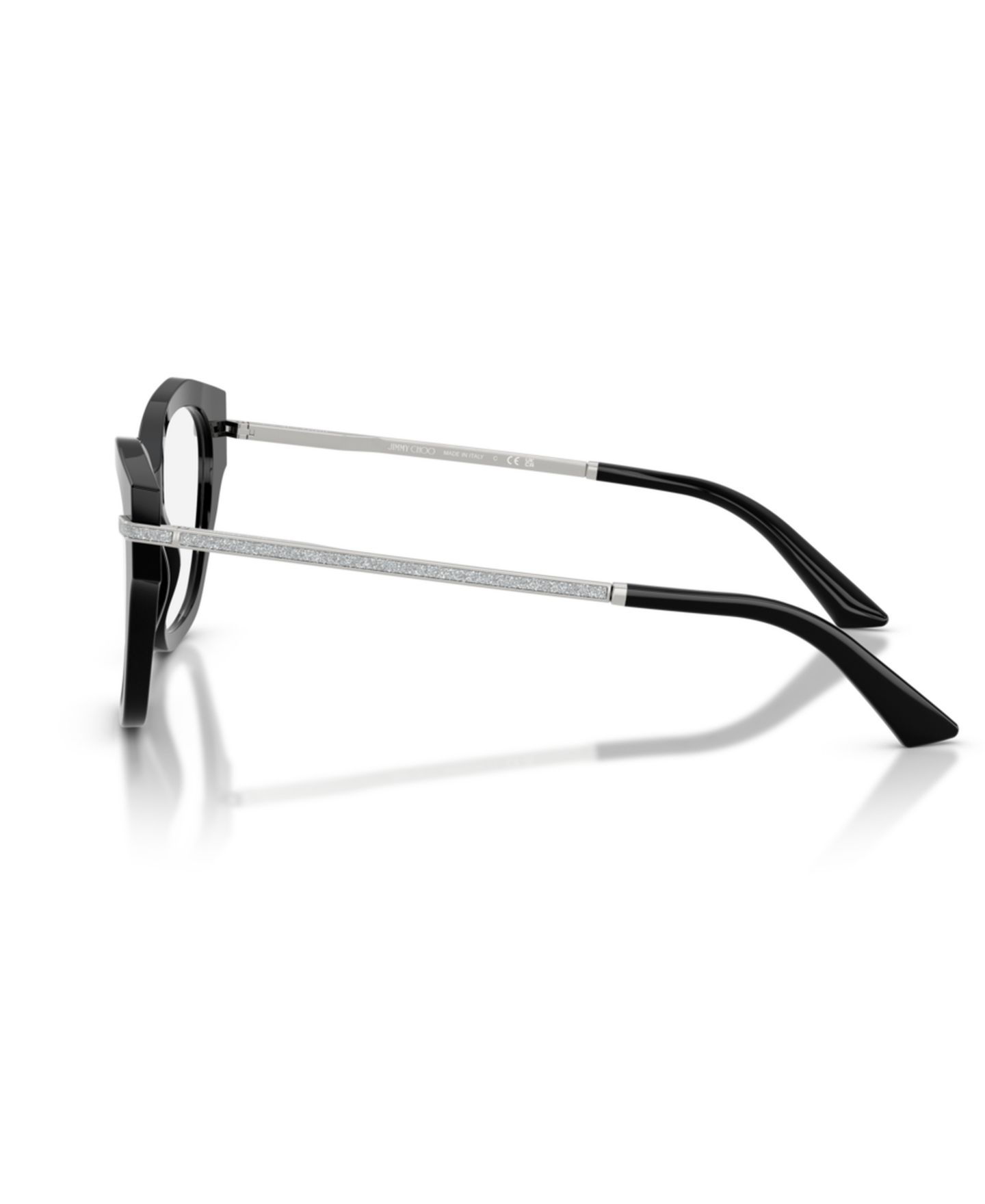 Женские очки Jimmy Choo Woman Cat Eye Plastic JC3043J Eyeglasses, цвет: Чёрный — фото 3