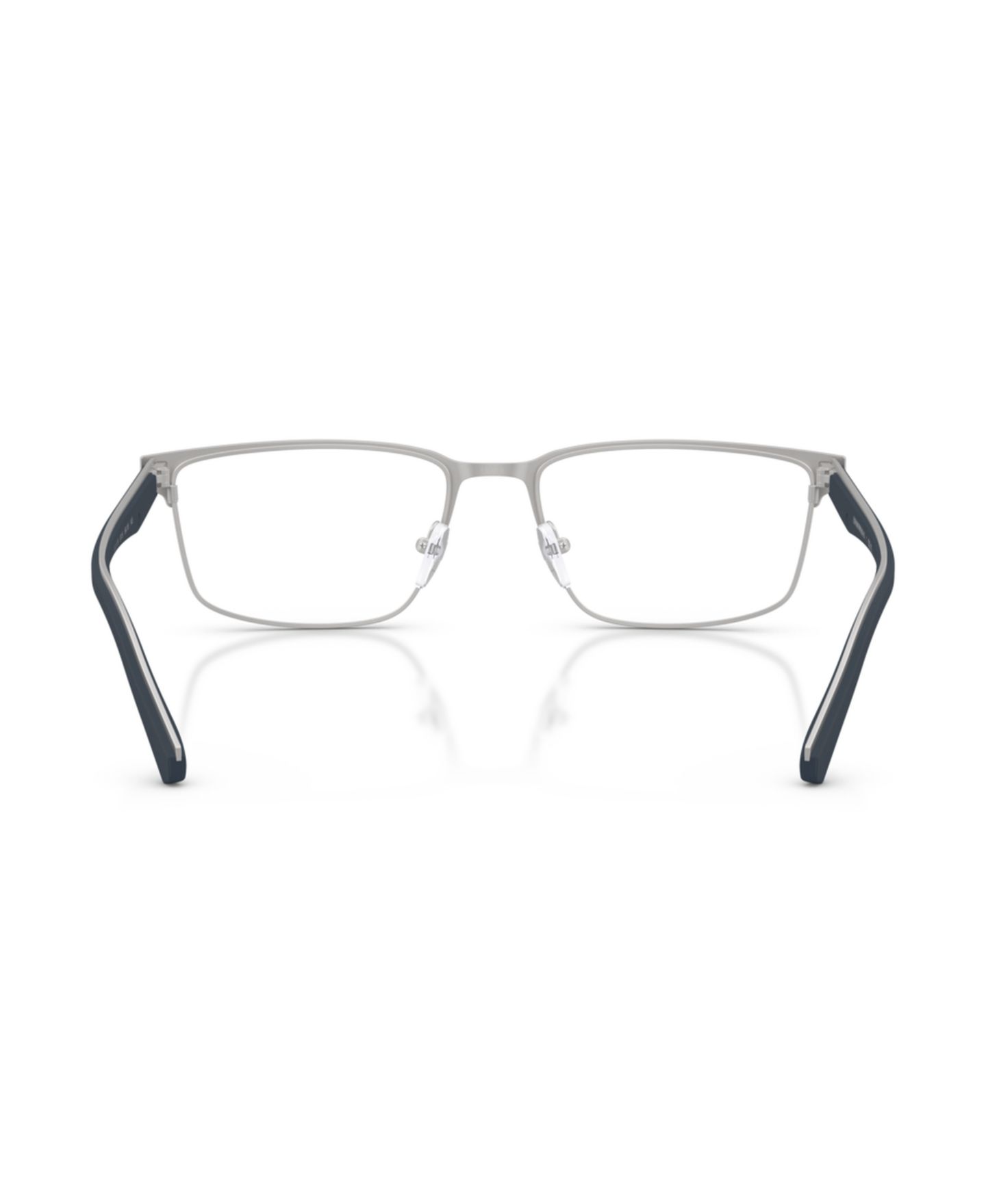 Мужские очки Emporio Armani Man Rectangle Metal EA1175 Eyeglasses, цвет: Матовый серебряный — фото 3