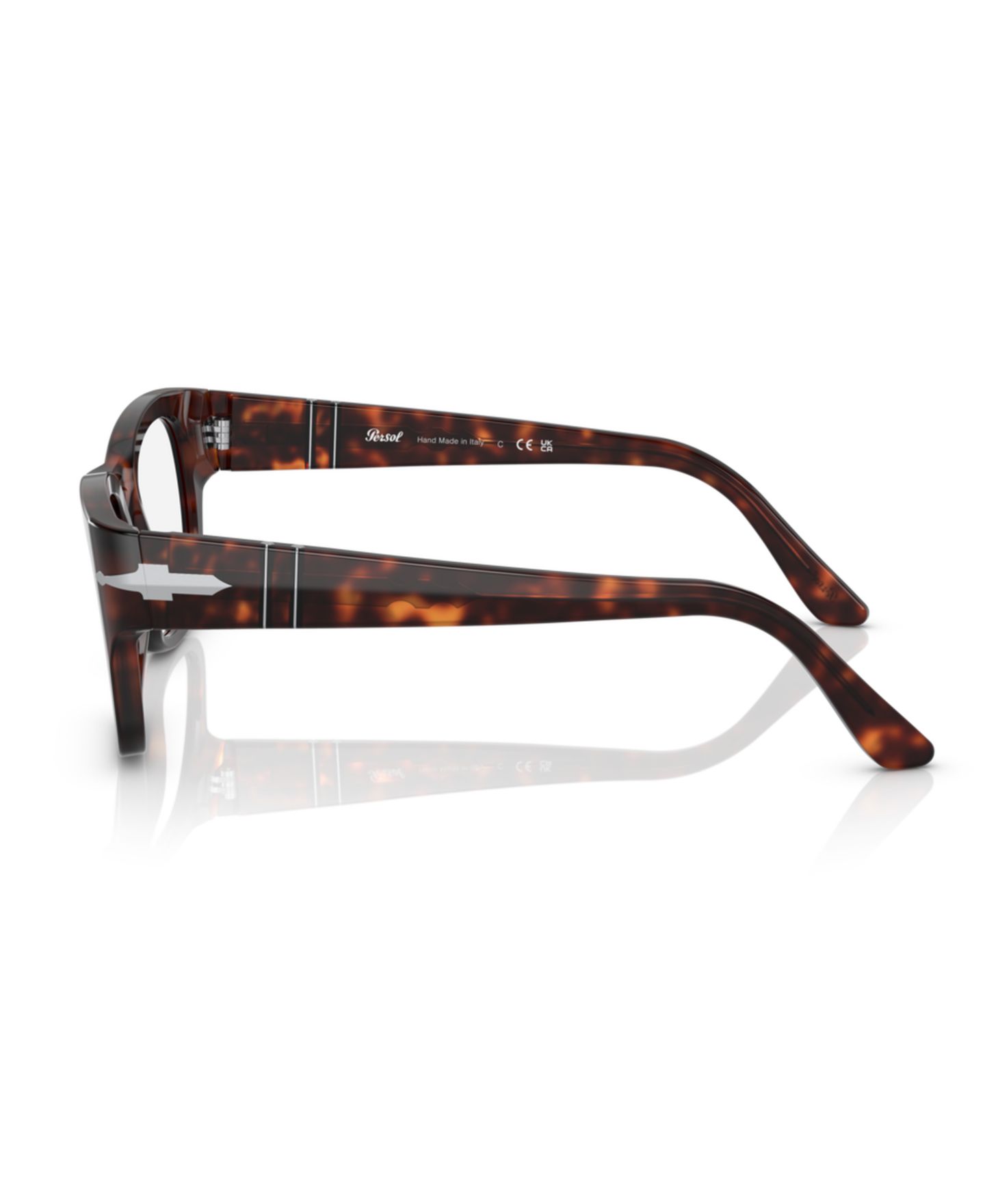 Очки Persol Unisex Rectangle Plastic PO3297V Eyeglasses, цвет: Гавана — фото 3