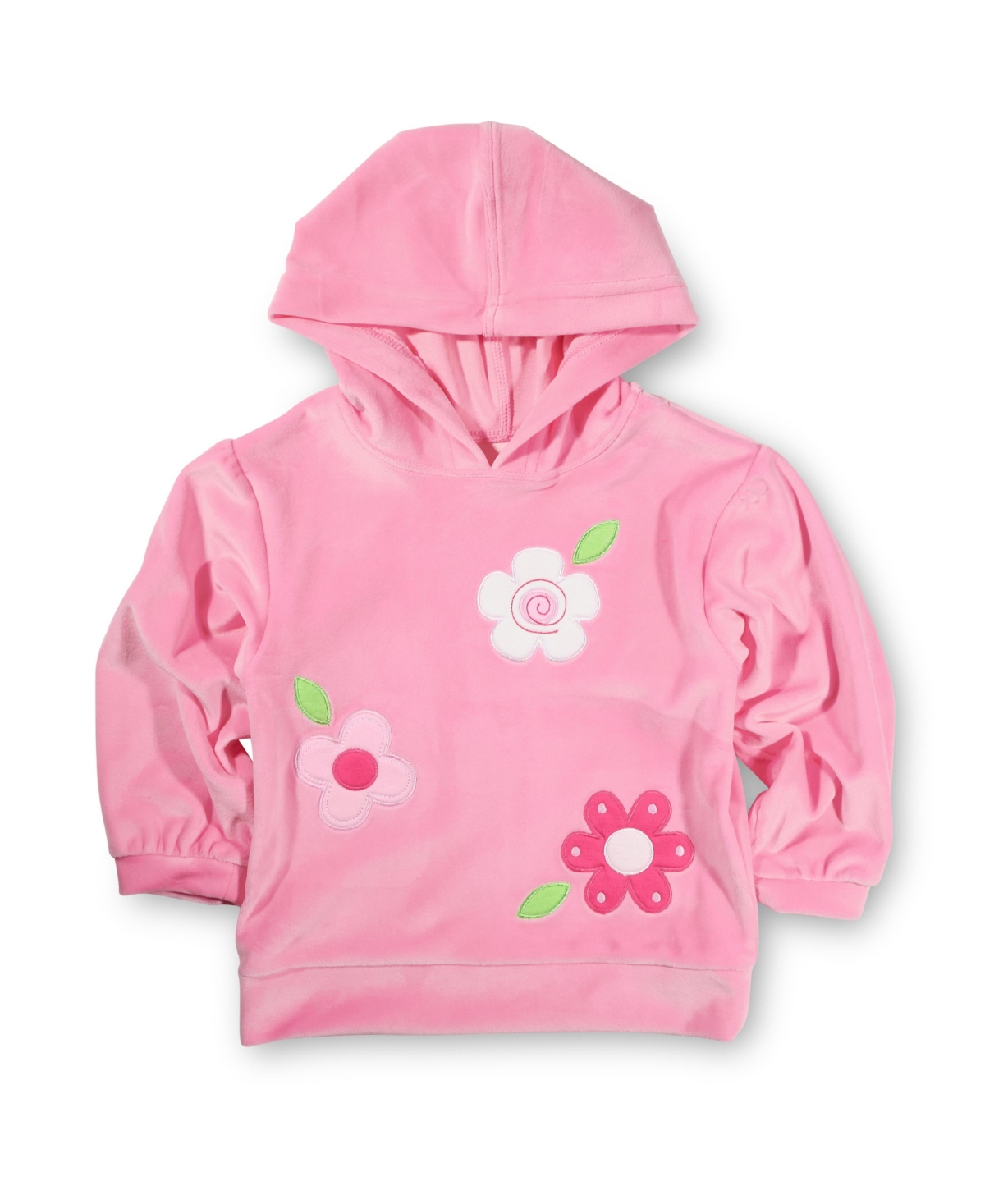 Florence Eiseman Baby Girls Velour Hoodie With Flowers