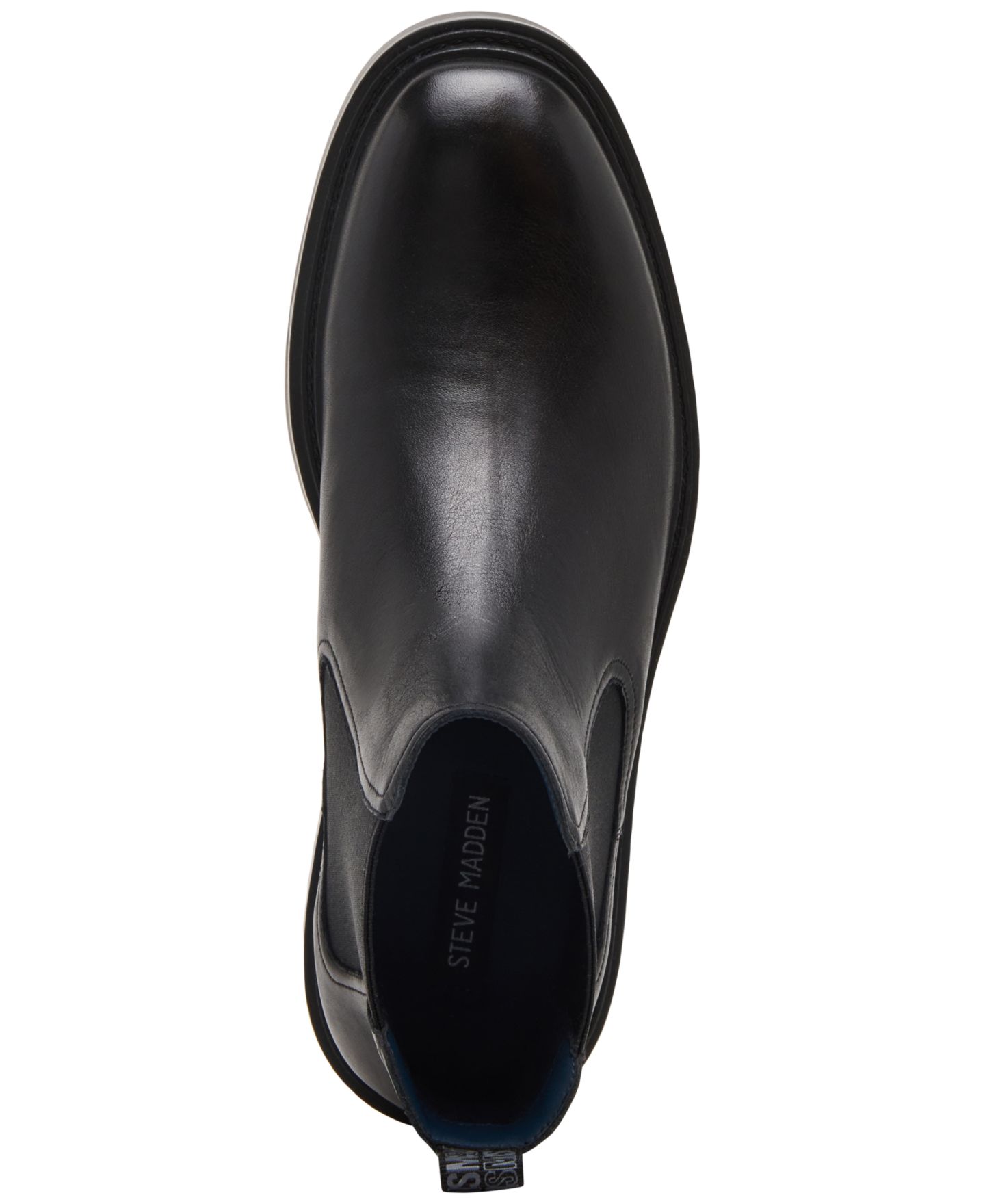 Мужские ботинки Steve Madden Hamden Chelsea Slip-On, цвет: Чёрный — фото 4