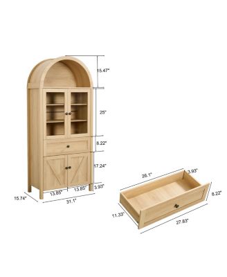 CASAINC Dome Cabinet with and Storage or Entryway