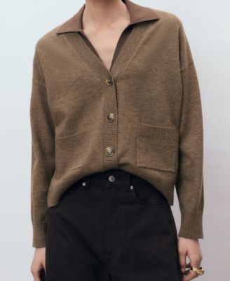 Women's Pockets V-Neck Cardigan