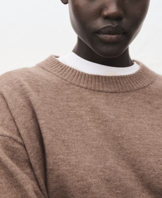 Women's Ribbed Trim Oversized Sweater