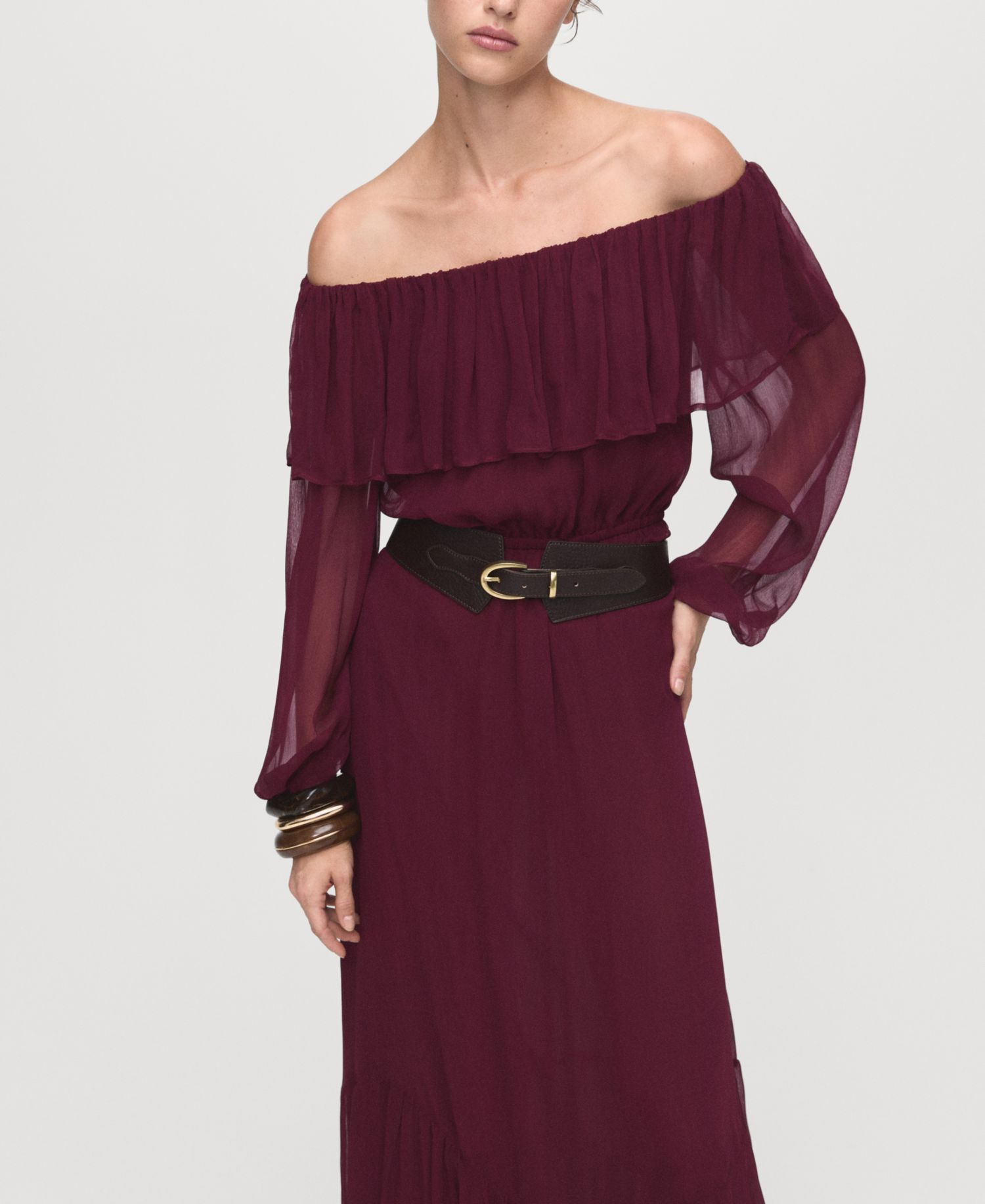 Women's Ruffles Strapless Dress