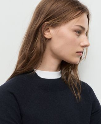 Women's Short-Sleeved Wool-Blend Sweater