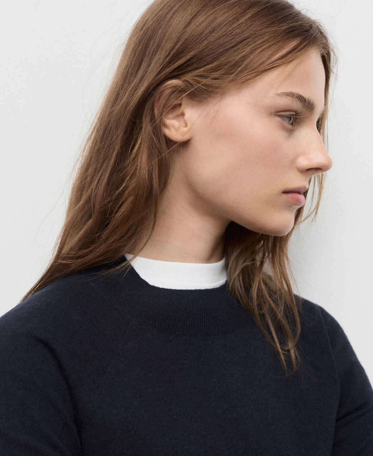 Mango Short Sleeve Sweater In Black