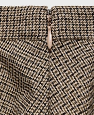 Women's Houndstooth Wool-Blend Skirt