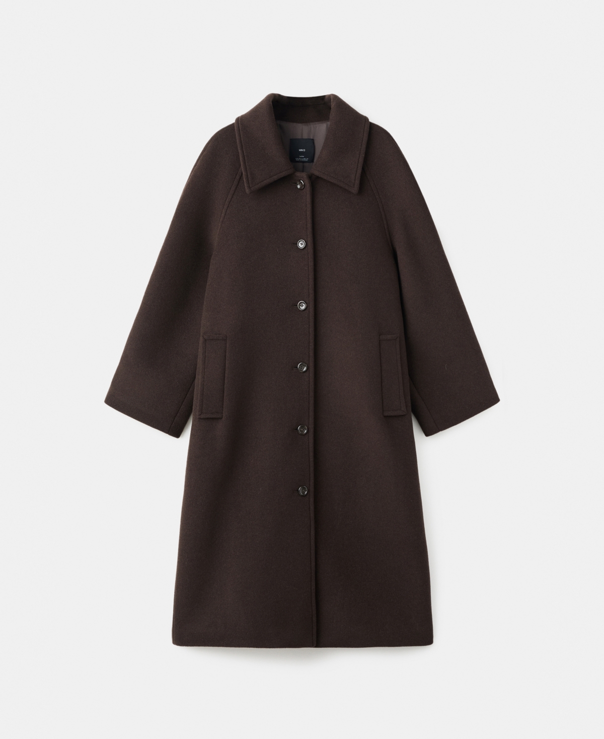 Mango Women's Buttoned Wool Coat