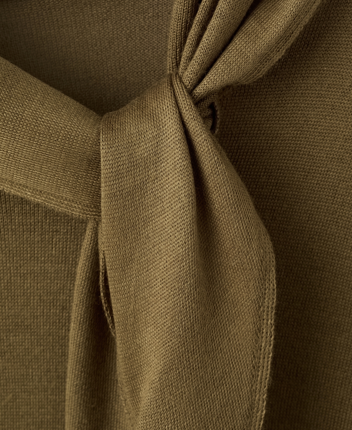 Mango Women's Knot Turtleneck Sweater In Green