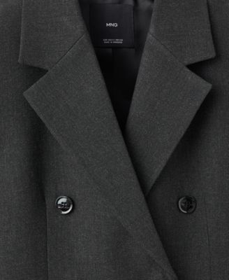 Women's Double-Breasted Suit Blazer