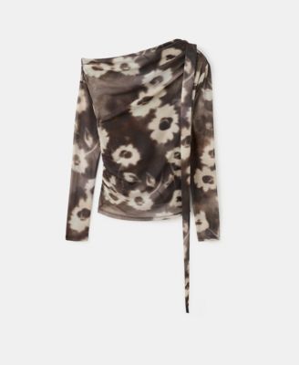 Women's Floral Scarf T-Shirt