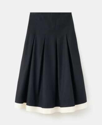 MANGO - Women's Combined Pleated Skirt