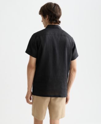 Men's Regular-Fit Button-Down Linen Shirt