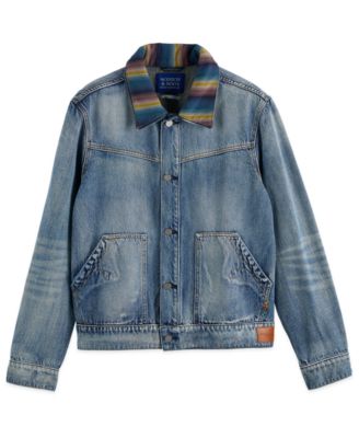 Men's Washed Denim Ranch Jacket
