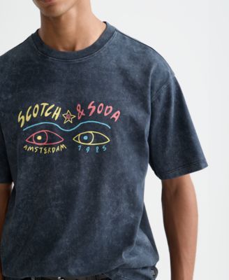 Men's Front Artwork Relaxed-Fit T-Shirt