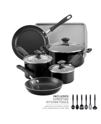 Cookstart 15-Pc DiamondMax Nonstick Cookware Set