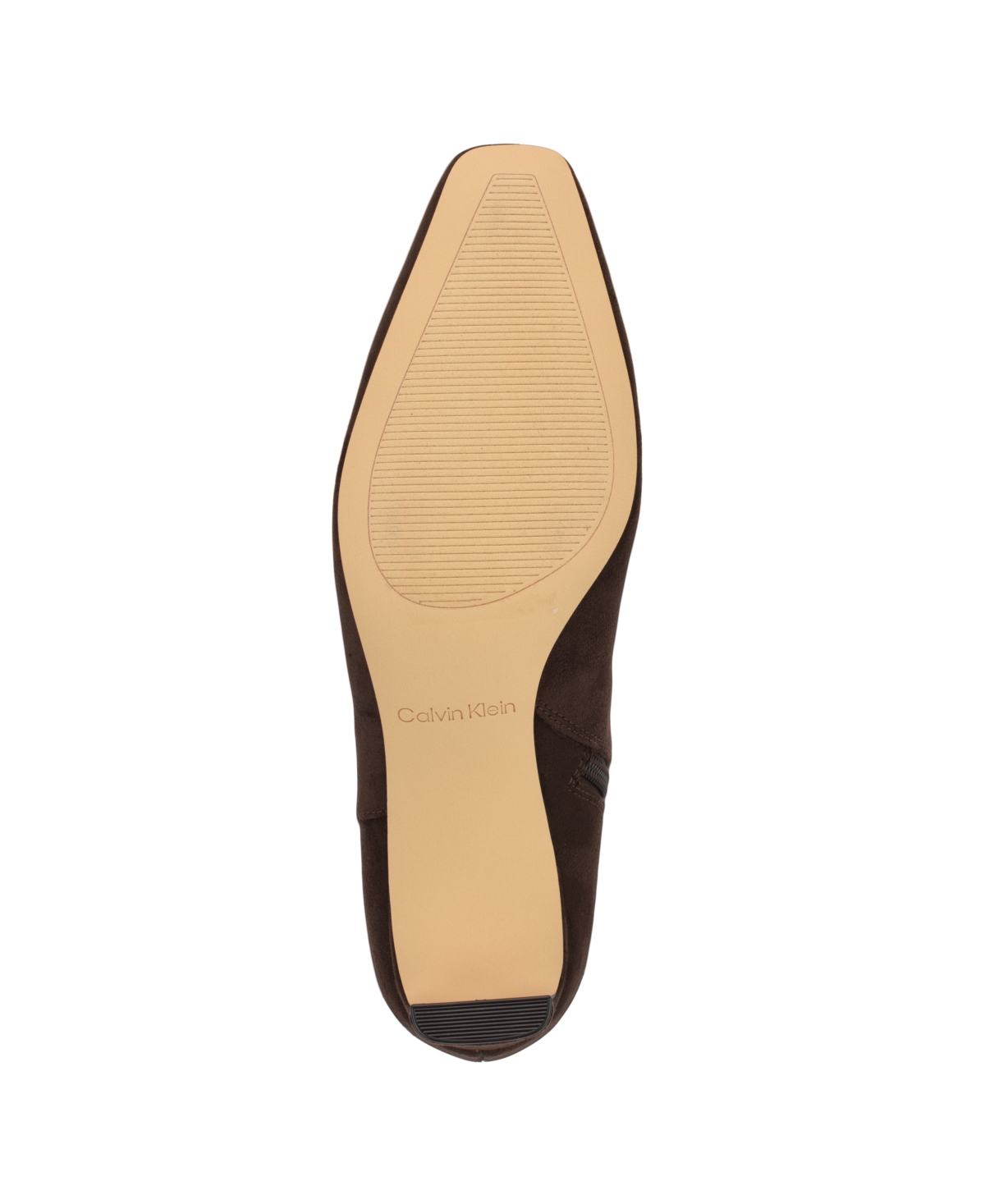 Calvin Klein Women's Caselle Square Toe Dress Booties In Brown