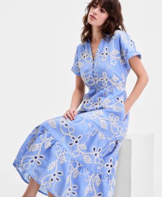 sachin and babi light blue dress ASOS DESIGN floral embroidered maxi dress in grey