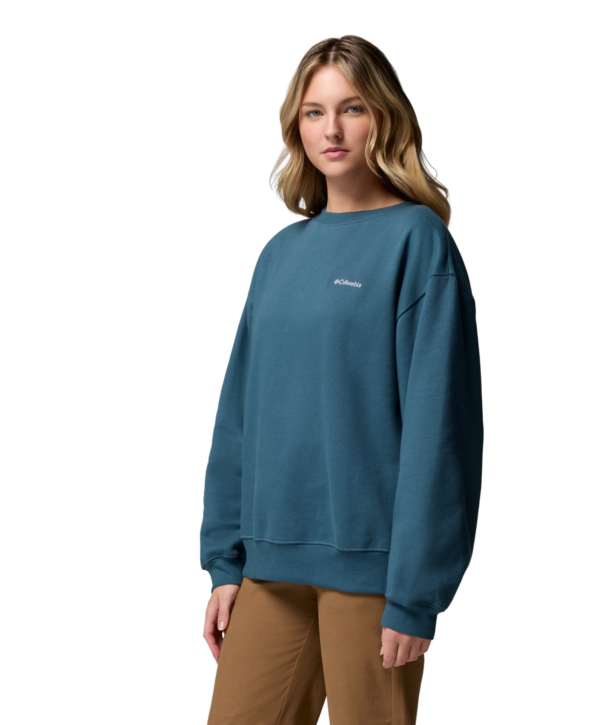 Columbia Plus Size Aldermore Crewneck Sweatshirt In Blue