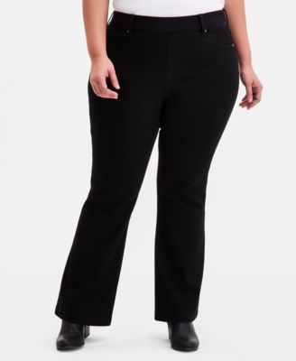 Plus Size Pull-On Shaping High-Rise Bootcut Jeans, Macy's Exclusive