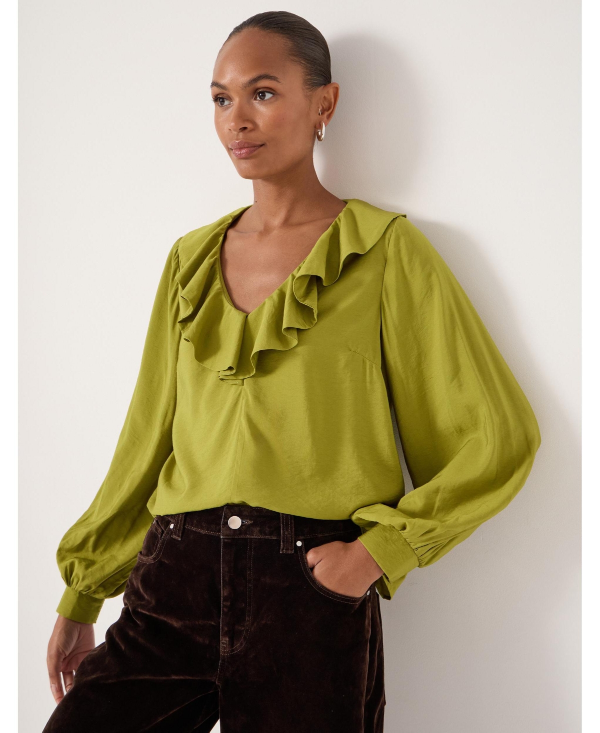 Hush Women's Air Flow Ruffle Blouse