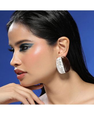 Women's The Nefertiti Statement Earrings - Antique Silver