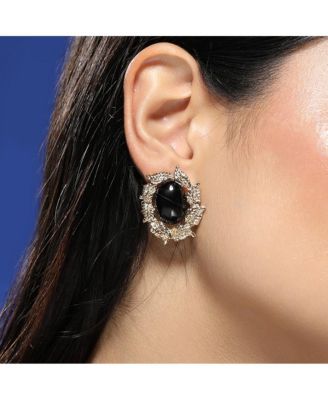 Women's The Victorian-Foliage Stud Earrings - Antique Gold