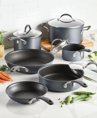 A1 Series with ScratchDefense Technology Aluminum 10 Piece Nonstick Induction Pots and Pans Cookware Set
