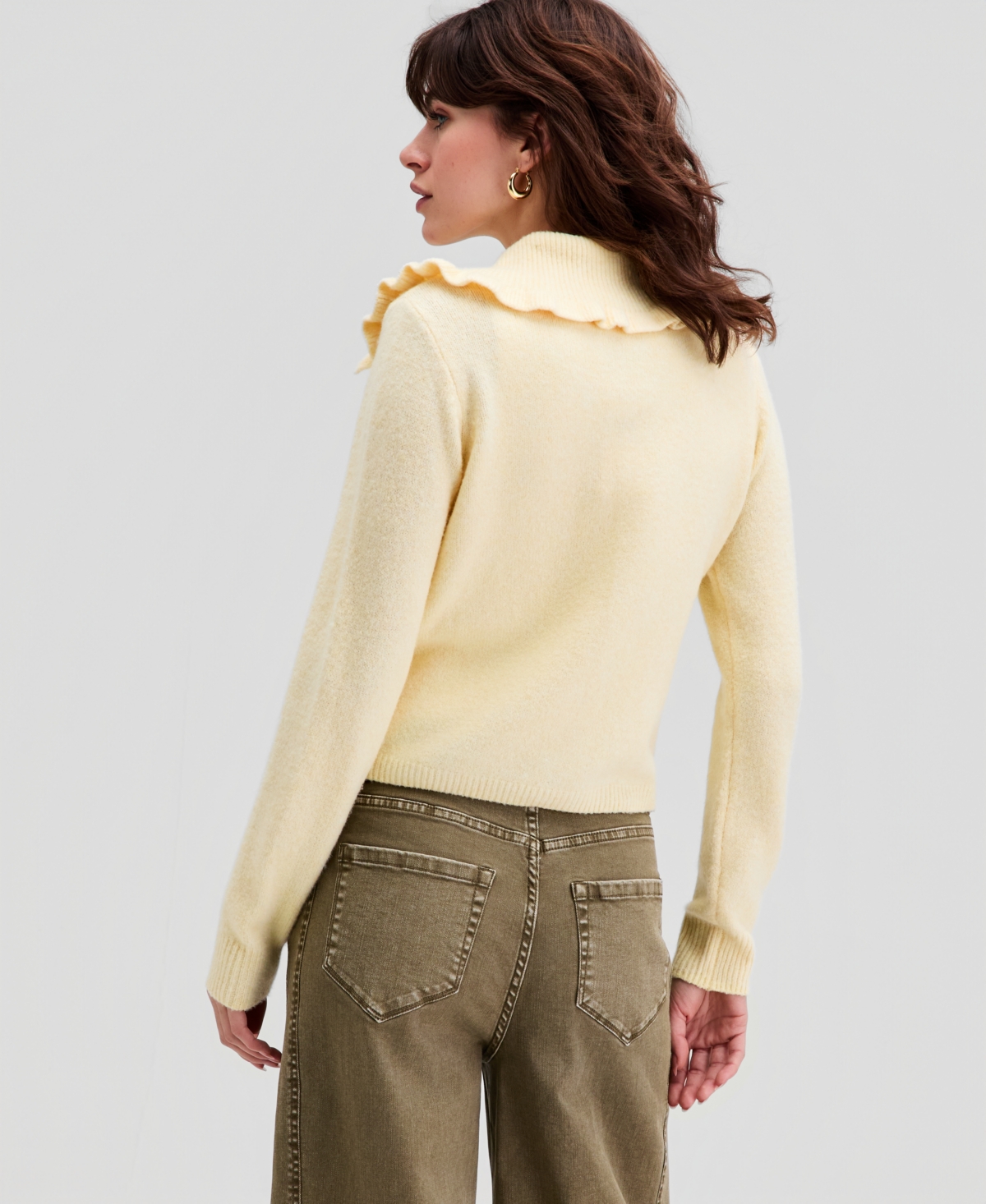 And Now This Women's Ruffled-Collar Cardigan, Macy's Exclusive