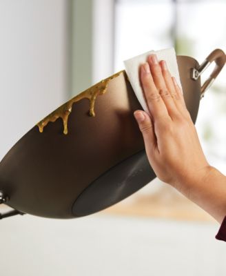 Advanced Home Hard-Anodized Nonstick Wok with Side Handles, 14"