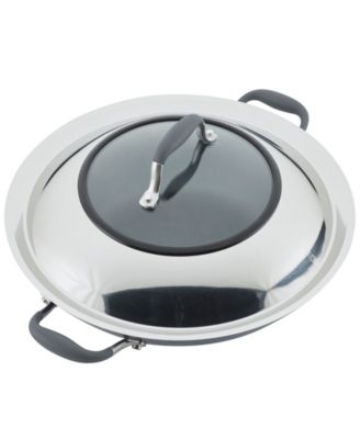 Advanced Home Hard-Anodized Nonstick Wok with Side Handles, 14"