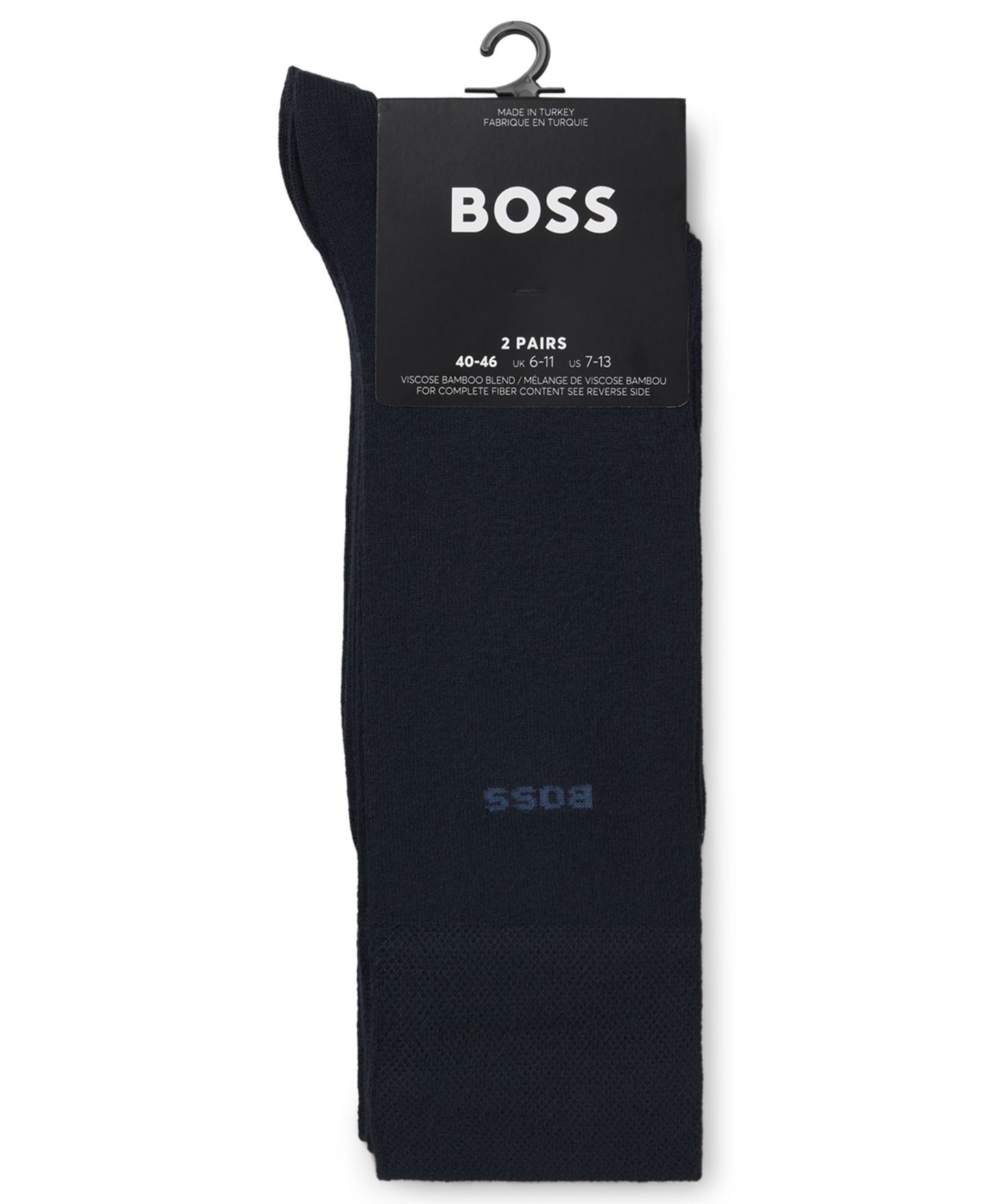 Носки Length для мужчин, 2 шт. — Hugo Boss, цвет: Тёмный синий — фото 3