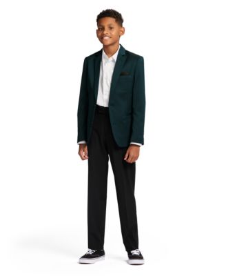 Calvin Klein - Boys 8-20 Stretch Mini Texture Sport Coat